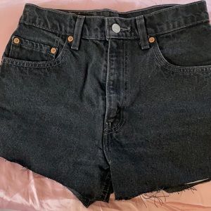 Black Levis Shorts